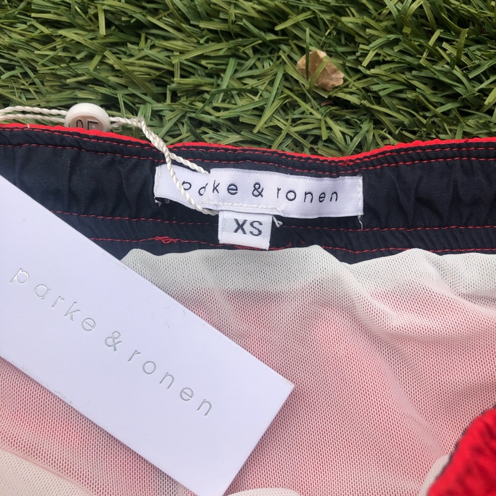 Parke and Ronen ‘Sprinter Solid Stretch’ 3” inseam in Red / Indigo - Picture 10 of 11